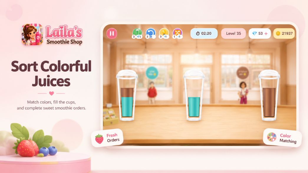 Laila's Smoothie Shop gameplay